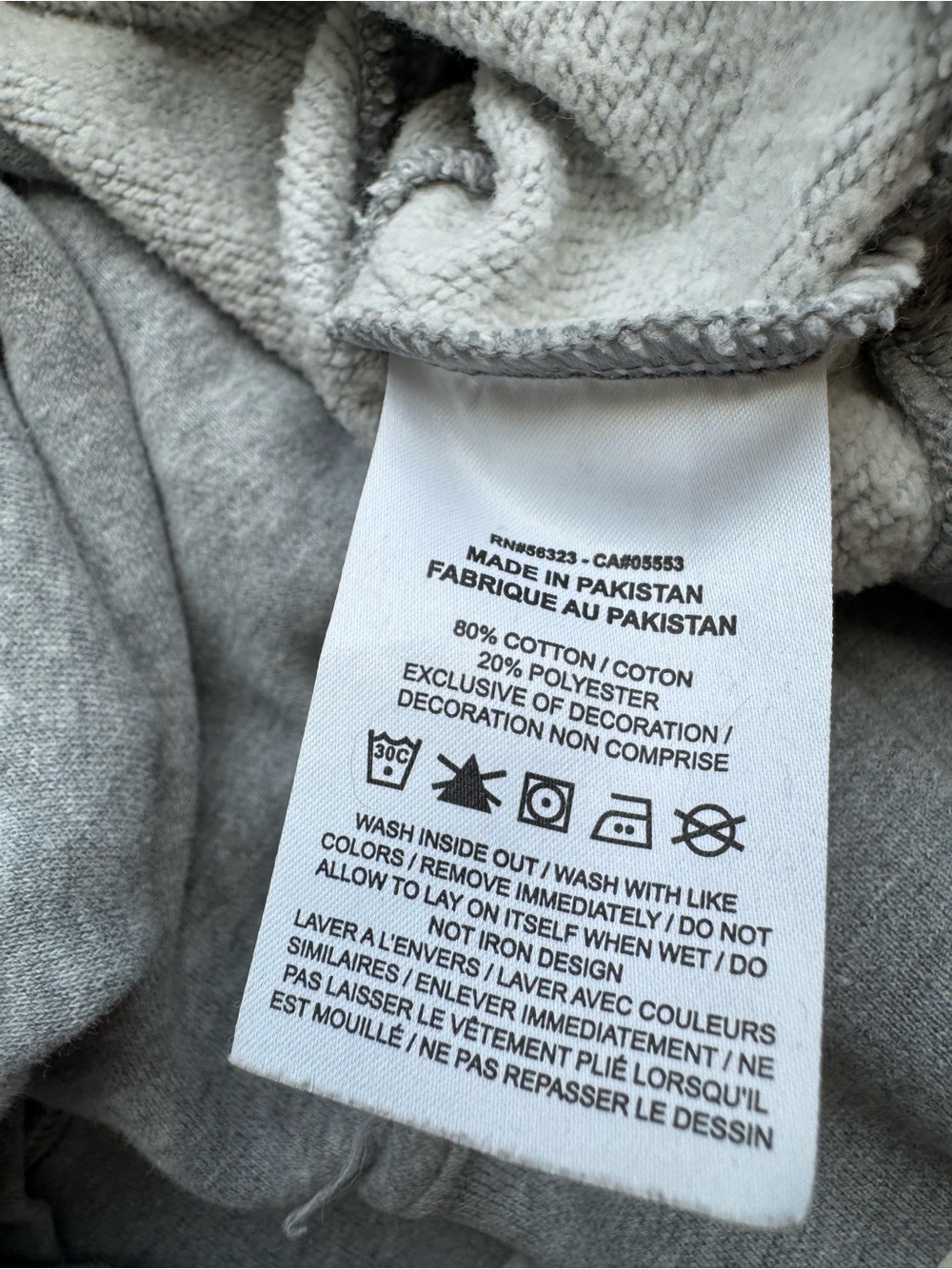 Nike Women's Gray Cropped Crew Sweatshirt with White Swoosh - Picture 5 of 7